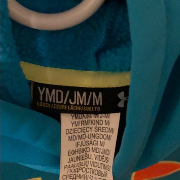 Blue/Yellow/Pink Under Armour Hoodie - Picture 2 of 2
